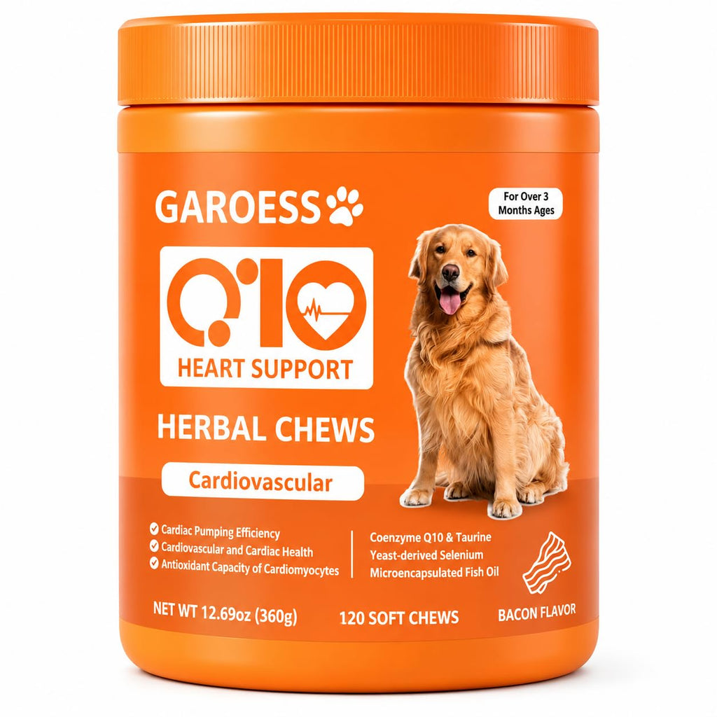 Bacon Flavor 120 Count CoQ10 Chews for Dogs L8220