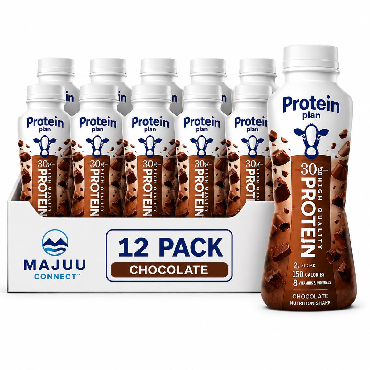 High Protein Chocolate Nutrition Shake 12 Pack 11.5 Fl Oz H4478