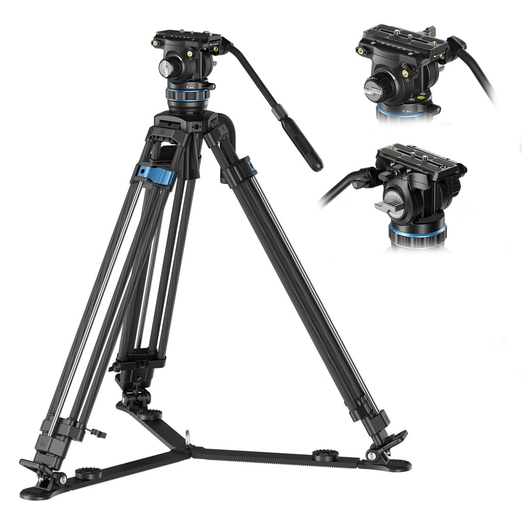 Carbon Fiber Video Tripod with Fluid Head T74326