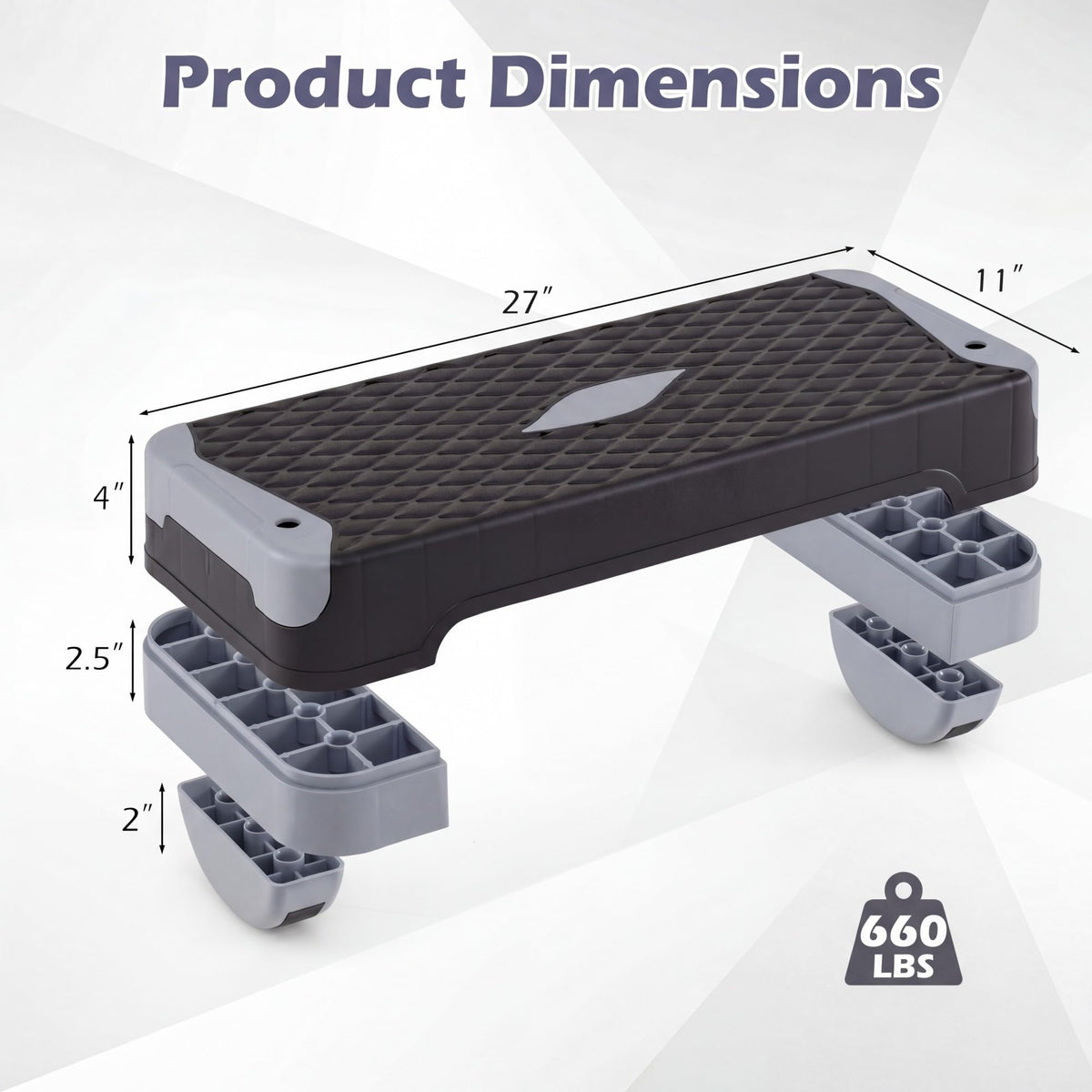 Adjustable 5 in 1 Aerobic Step Platform A9010