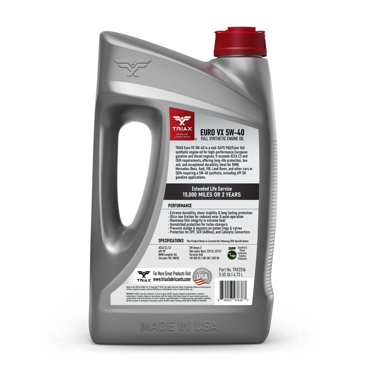 5W-40 Full Synthetic 5 Quart Z80563