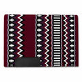 Burgundy Black White Tribal Horse Saddle Pad N404164