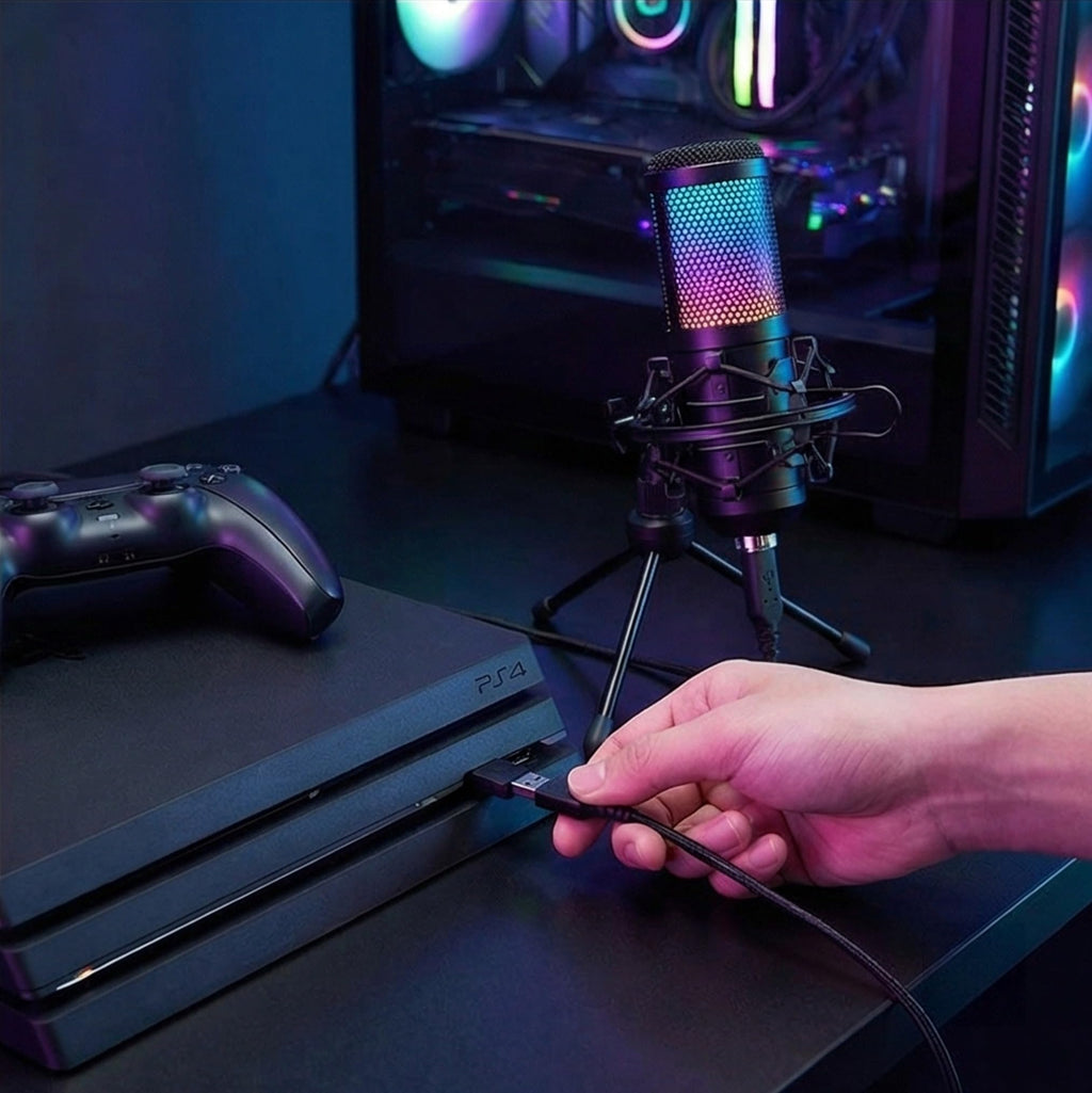 USB Condenser Gaming Mic with Shock Mount U795