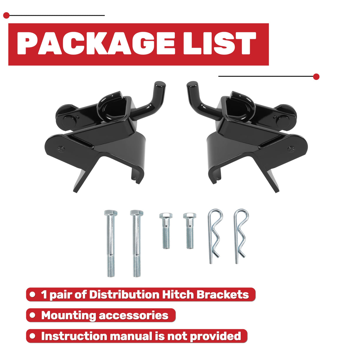 RV Weight Distribution Hitch Brackets E9313