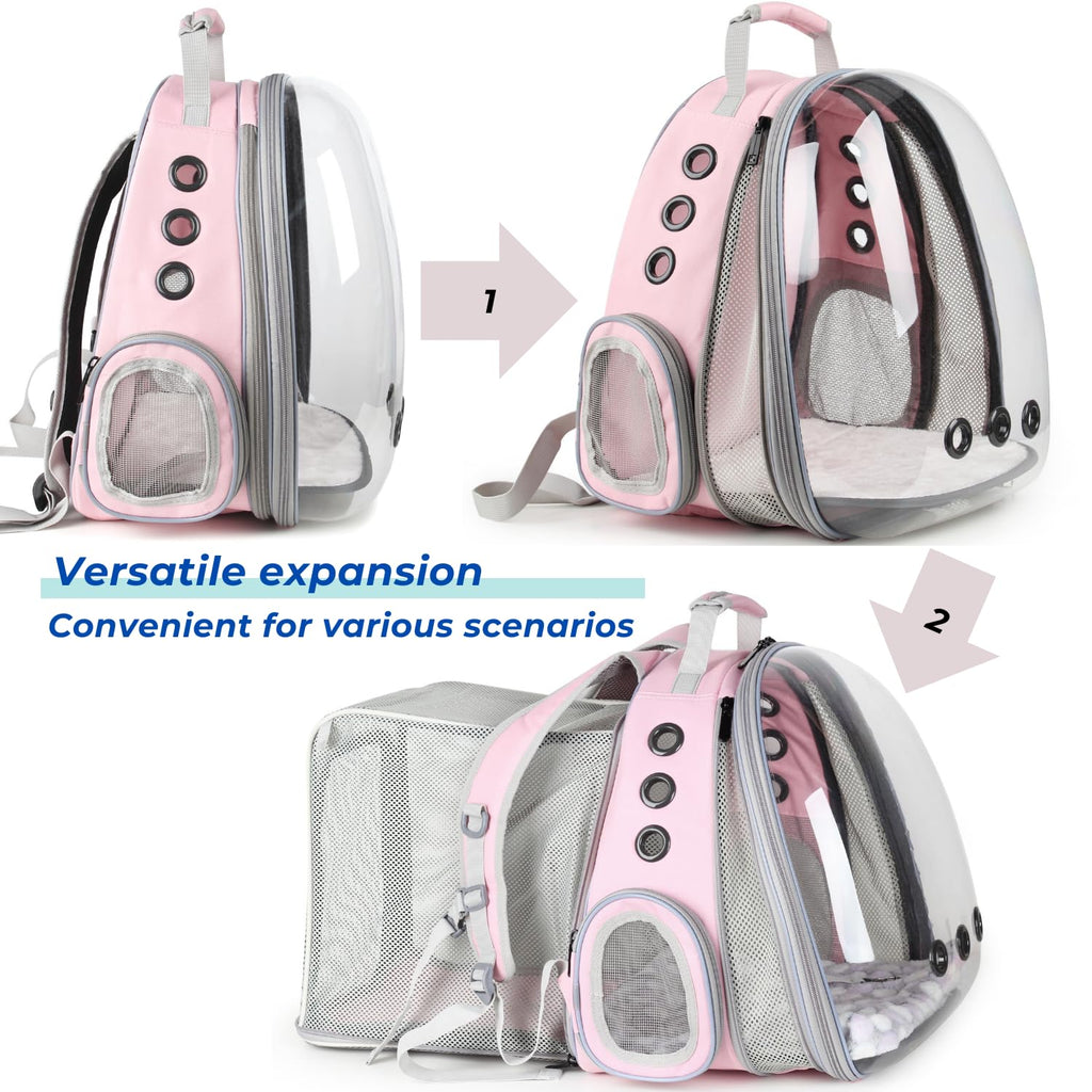 Expandable Cat Backpack with Mini Fan R589932