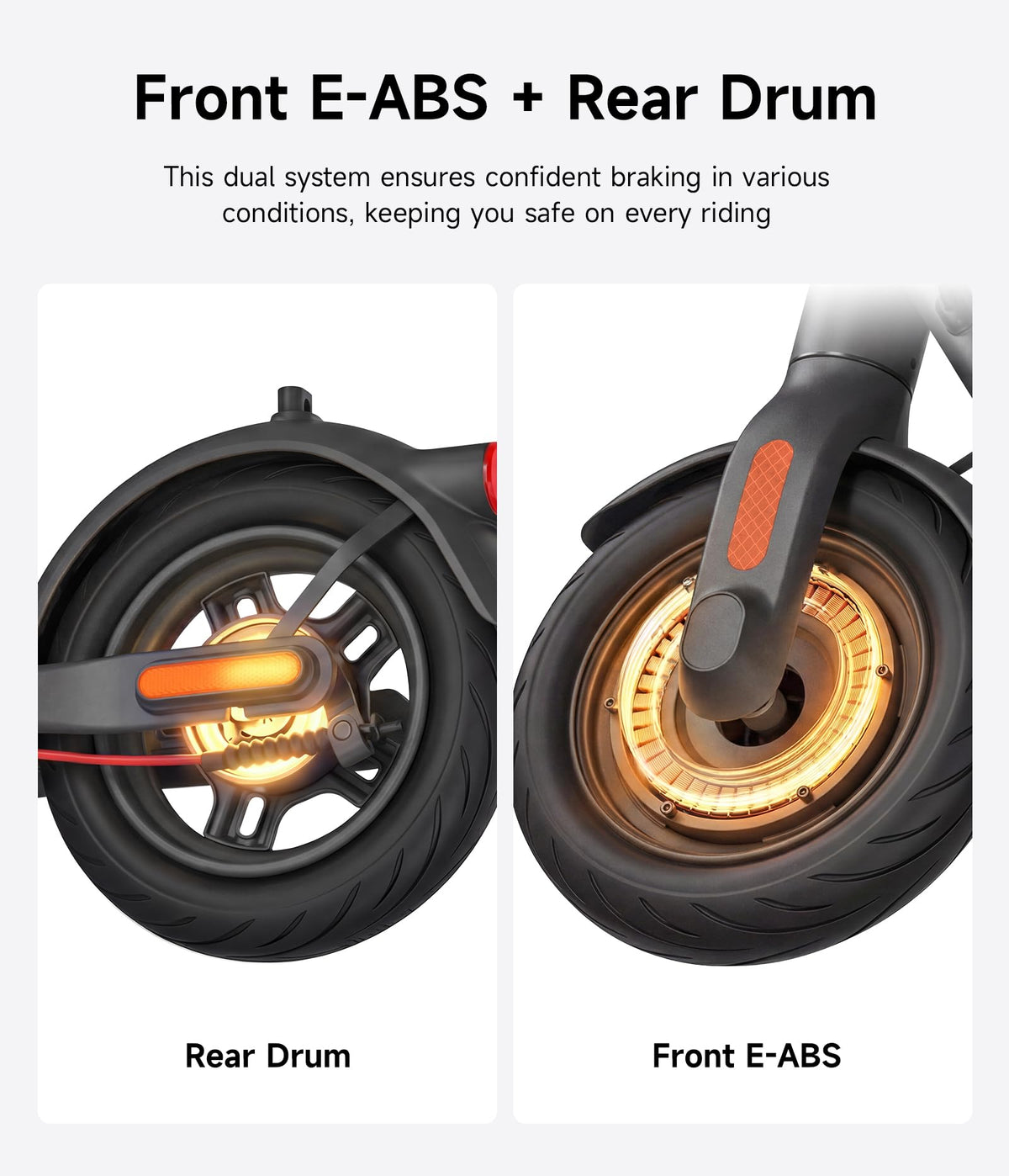 Electric Scooter with Dual Brake Suspension V185284