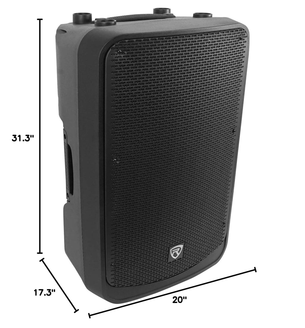 Black 15" 2000w Powered DJ PA Speaker V45033