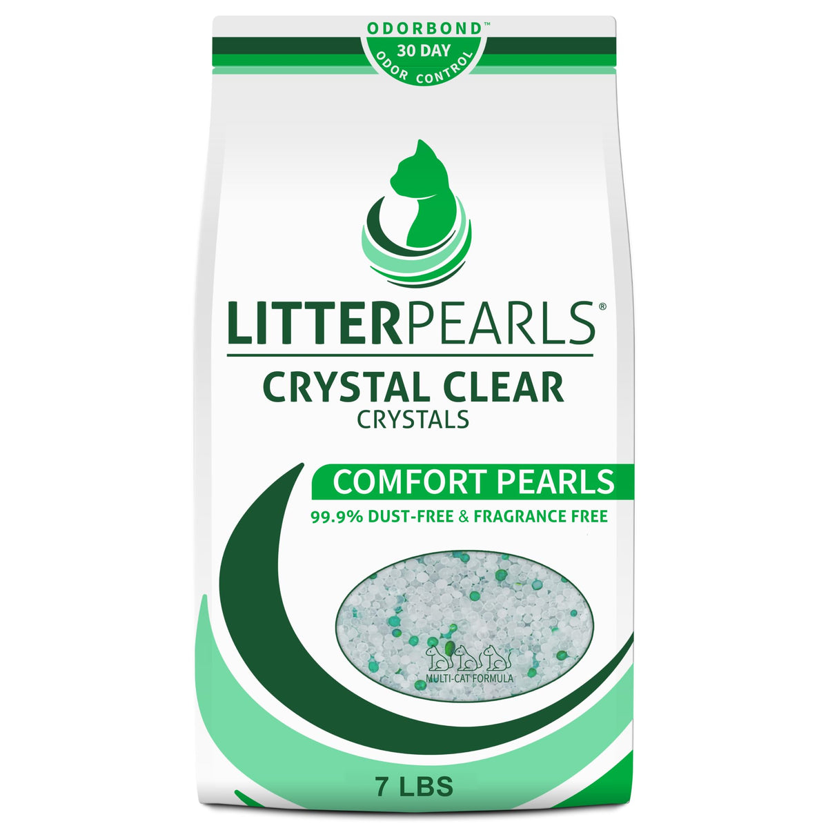 Unscented Non-Clumping Crystal Cat Litter, 7 lb S9010