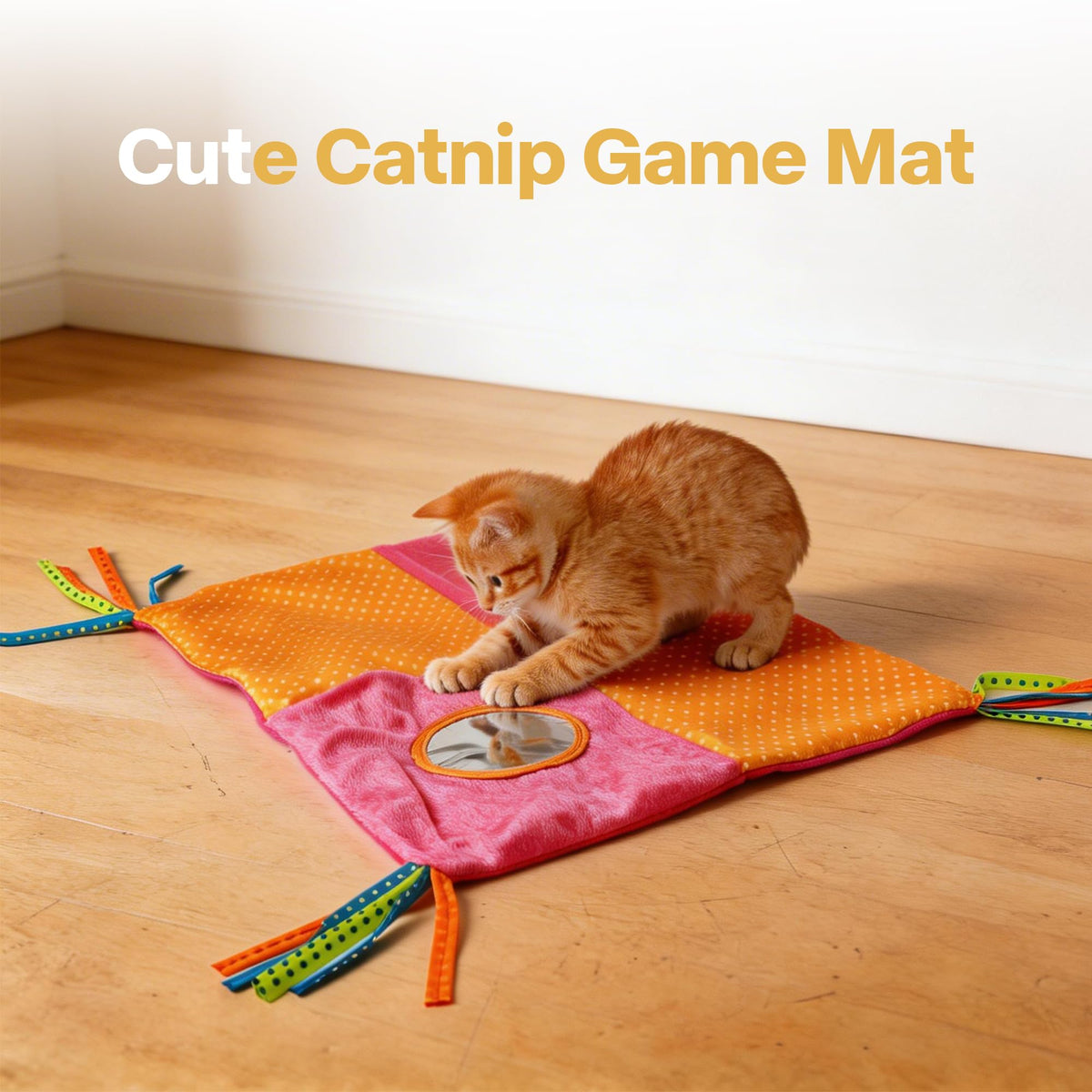 Blue Open Top Cat Litter Box with Scoop and Play Mat P457918