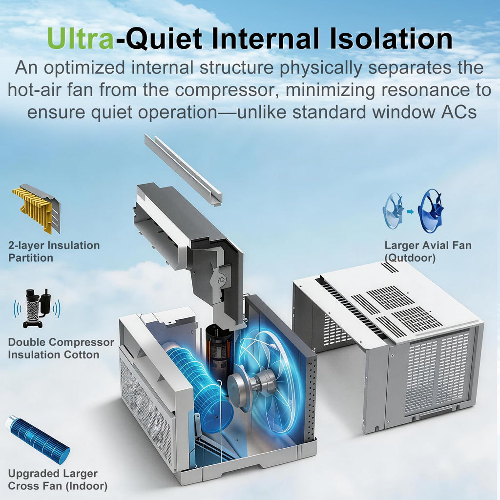 WiFi Enabled 10,000 BTU Smart Inverter Window Air Conditioner Z53662