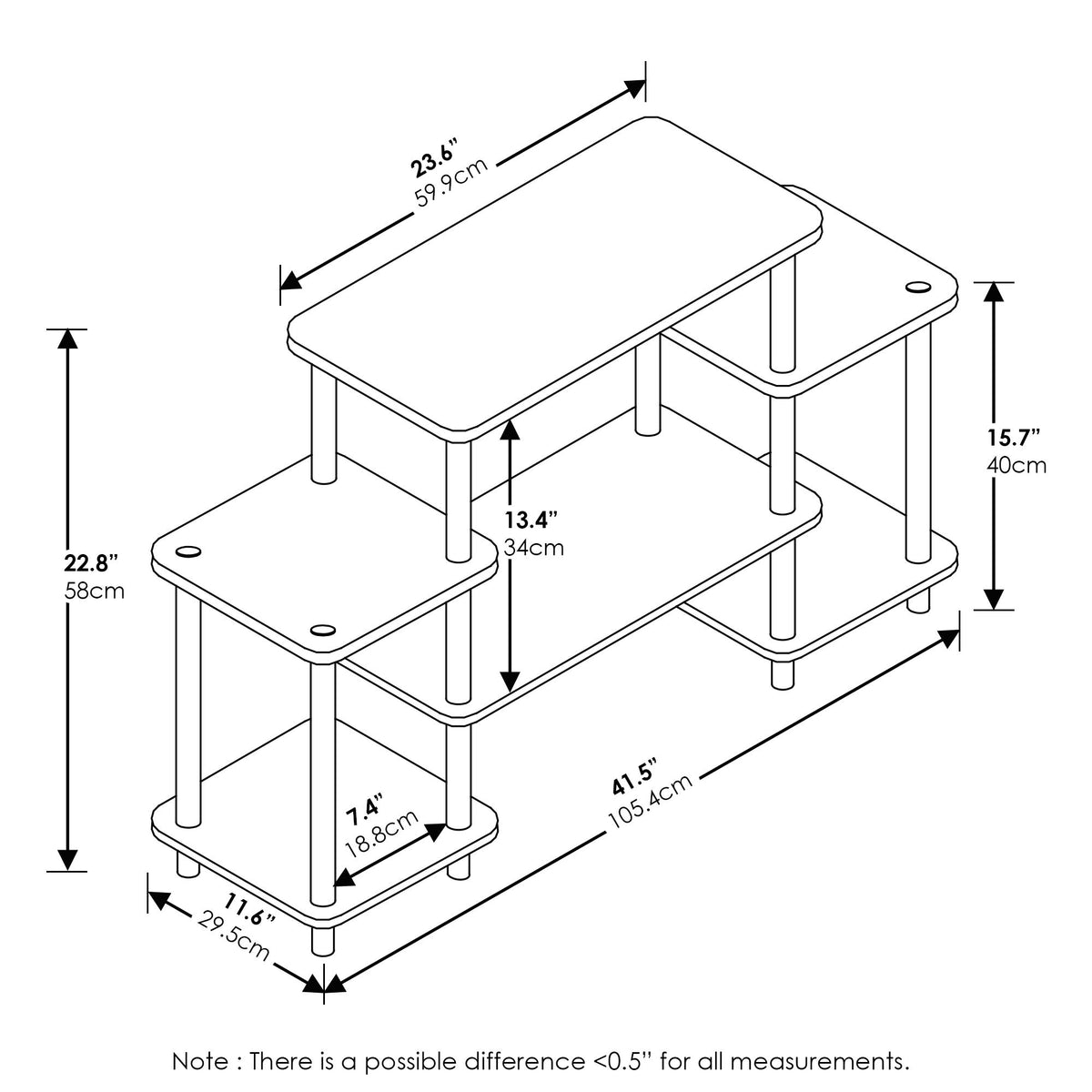 Dark Brown/Black Entertainment TV Stands C2056
