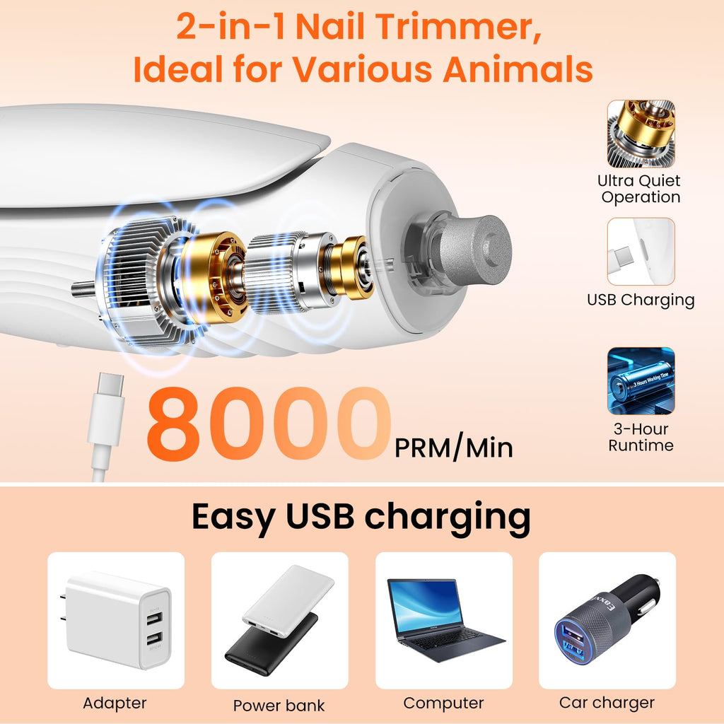 2-in-1 Dog & Cat Nail Clippers and Grinder C21473