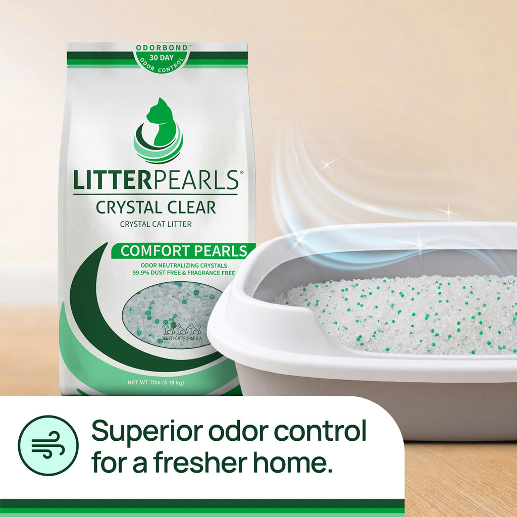 Unscented Non-Clumping Crystal Cat Litter, 7 lb S9010