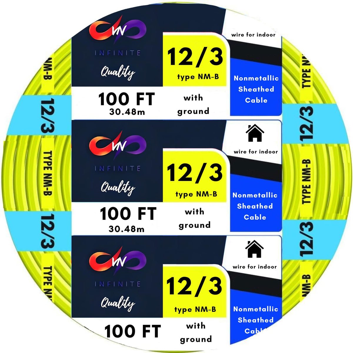 Solid Indoor Electrical Wire 100 Ft G497