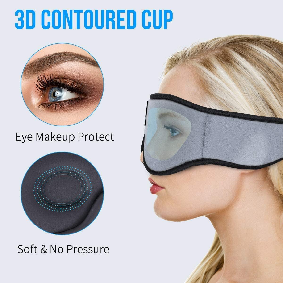 Sleep Mask with Bluetooth Headphones Cotton B5611