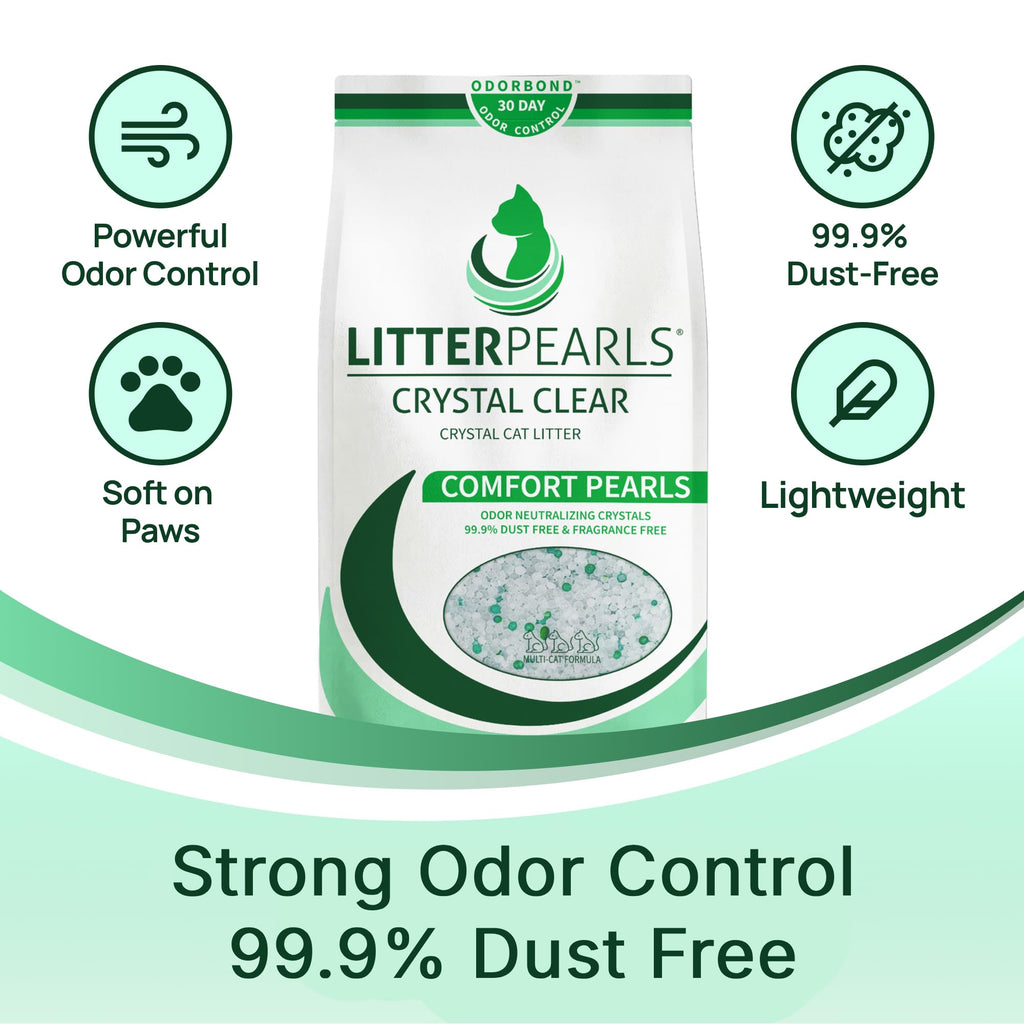 Unscented Non-Clumping Crystal Cat Litter, 7 lb S9010
