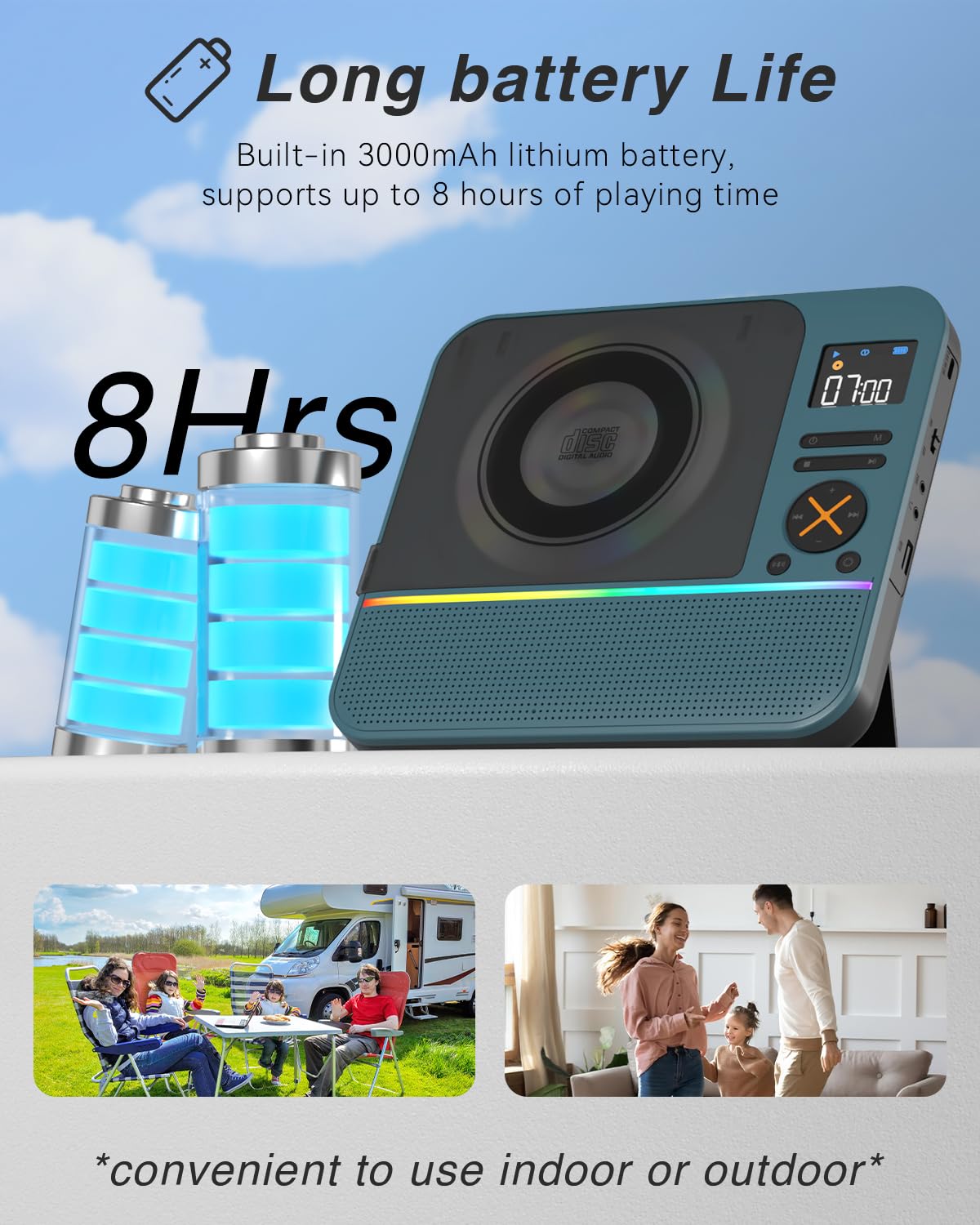 Portable CD Player with Bluetooth N47838