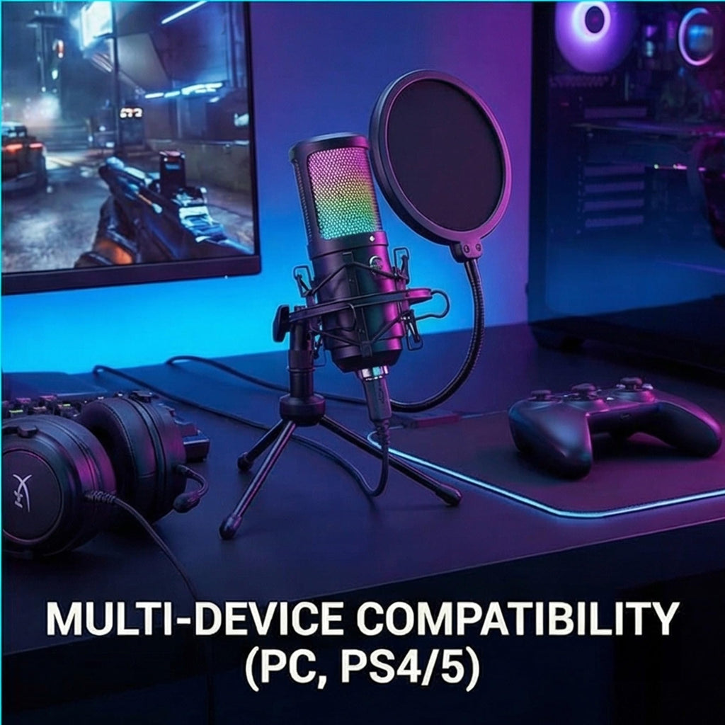 USB Condenser Gaming Mic with Shock Mount U795