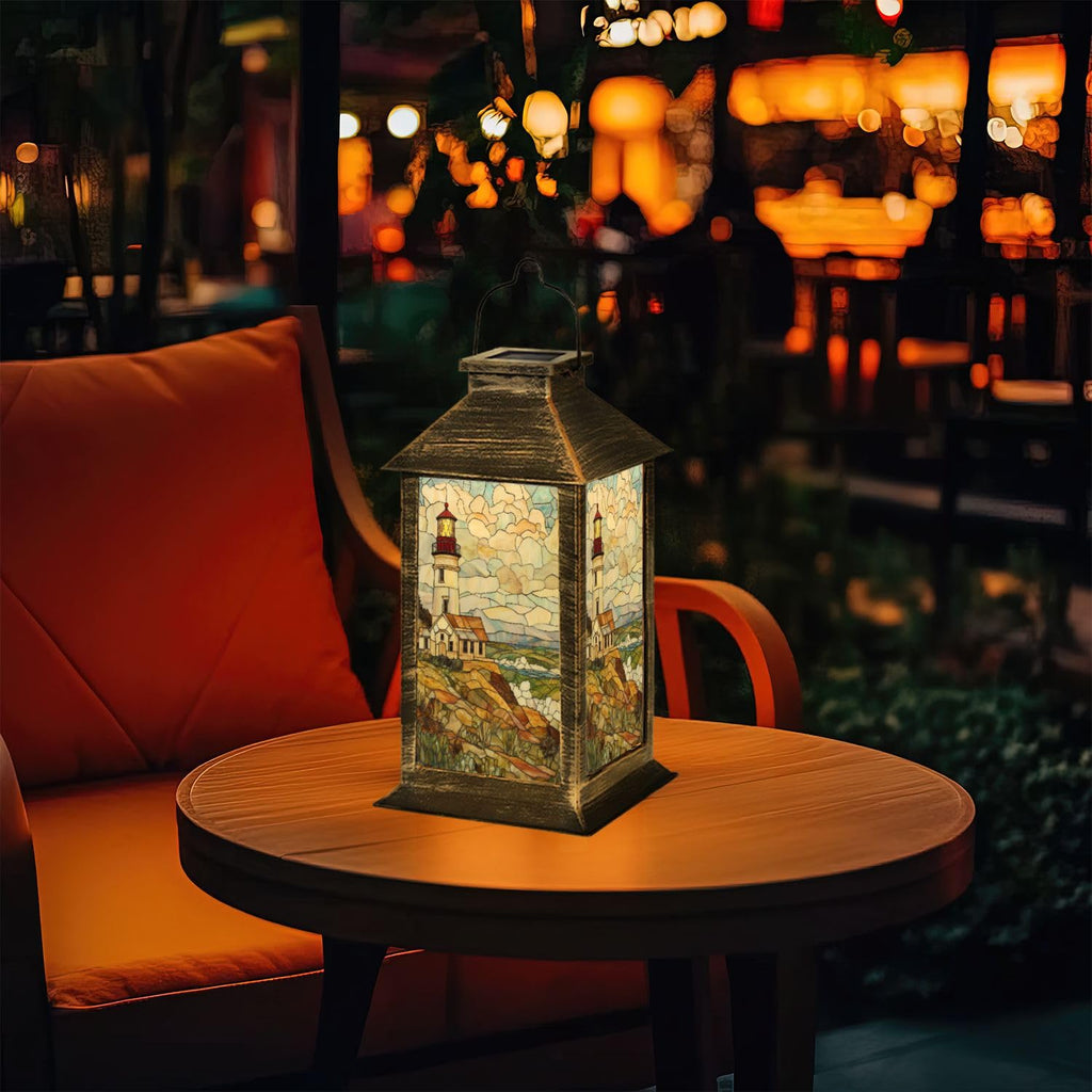 Solar Powered Outdoor Waterproof Hanging Lantern 1 Pack Y980
