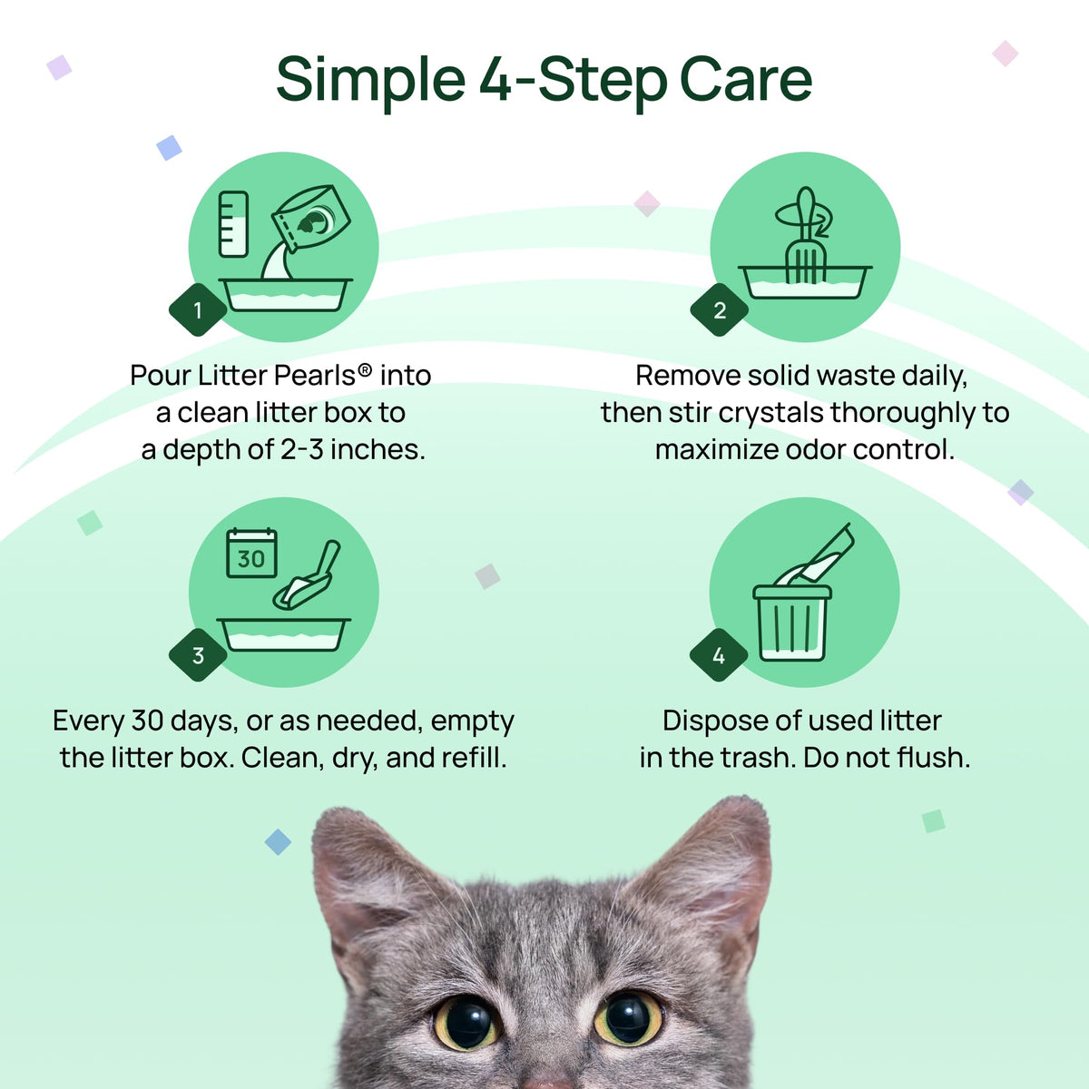 Unscented Non-Clumping Crystal Cat Litter, 7 lb S9010