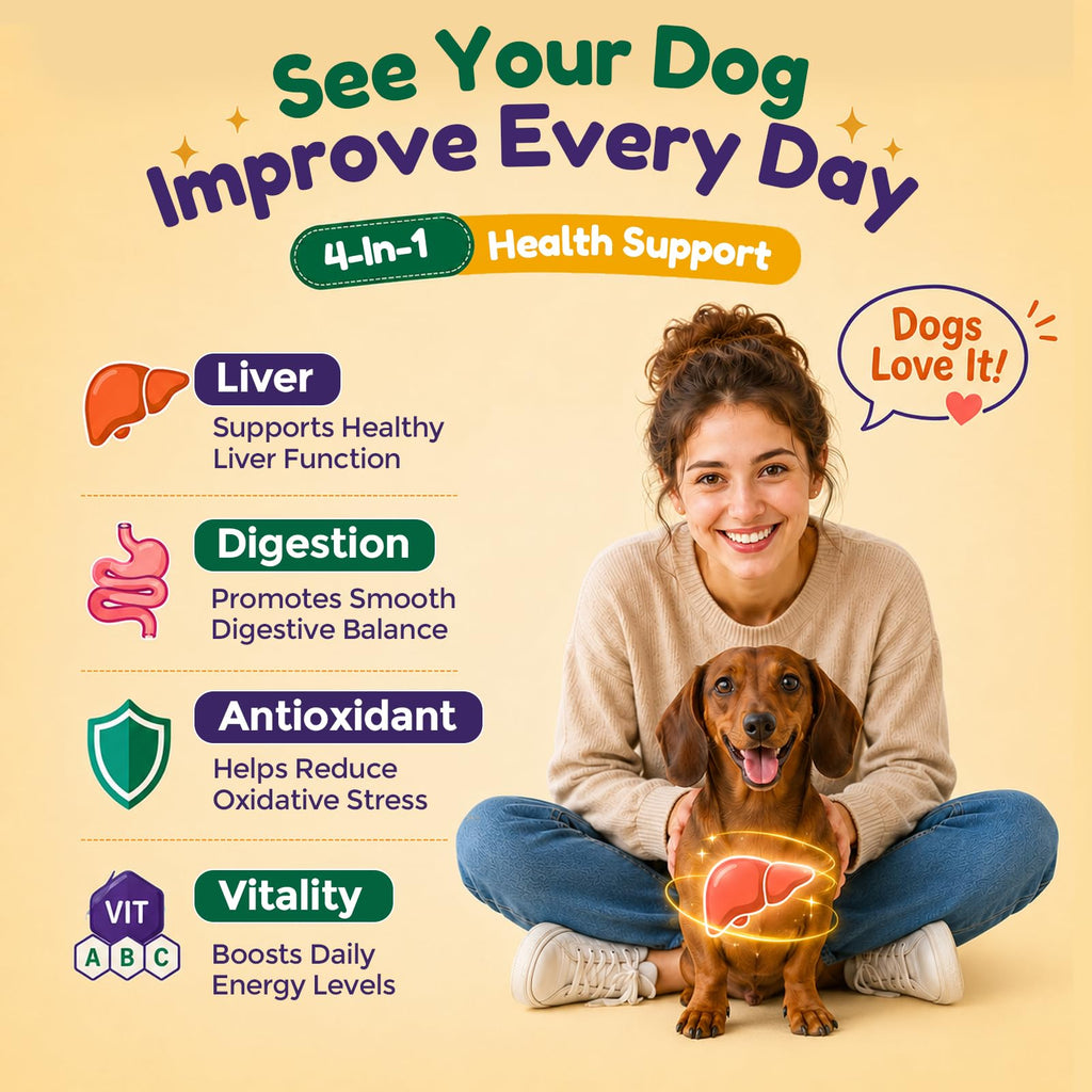 Dog Liver Supplement, Milk Thistle & Same, 5B CFU Probiotics, 90 Soft Chews Z706