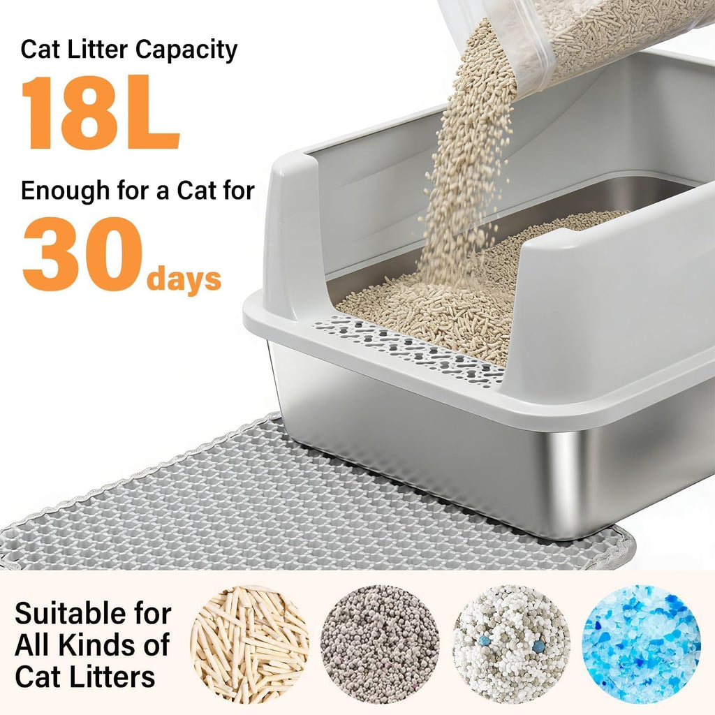 Stainless Steel Cat Litter Box O9860