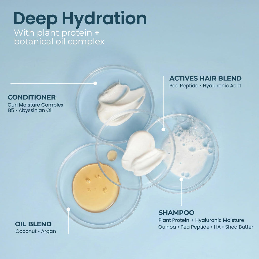 Shampoo and Conditioner Set with Hyaluronic Acid, Argan Oil & Shea Butter G131