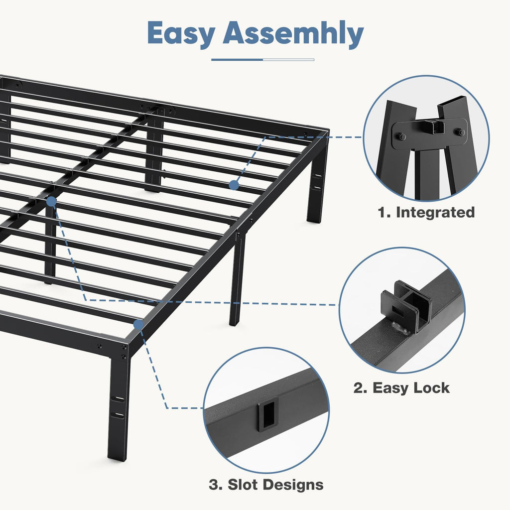 Full 12 Inch Metal Platform Bed Frame I92510