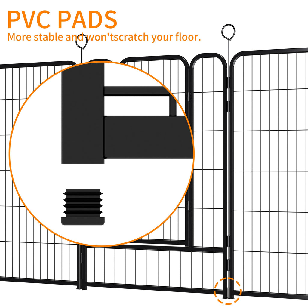 Heavy-Duty Iron Exercise-Pen System Portable Yard Camping Kennel Alternative U16870