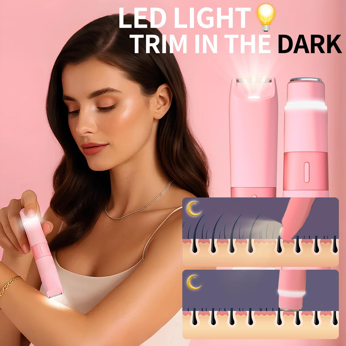 Pink 2 in 1 Bikini Trimmer Y115461