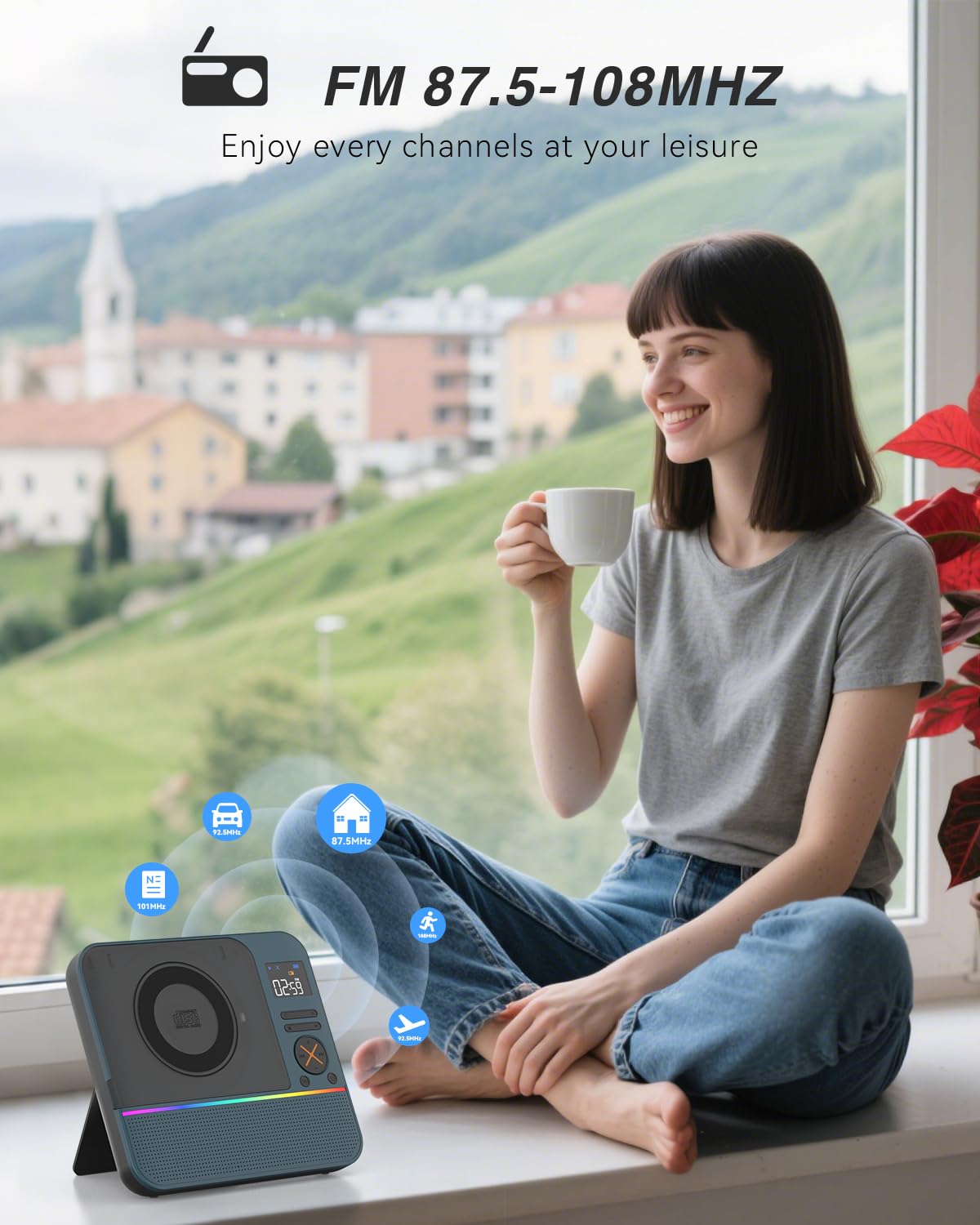 Portable CD Player with Bluetooth N47838