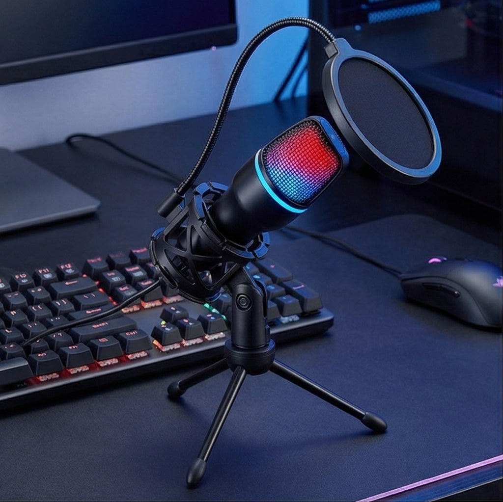 USB Condenser Gaming Mic with Shock Mount U795