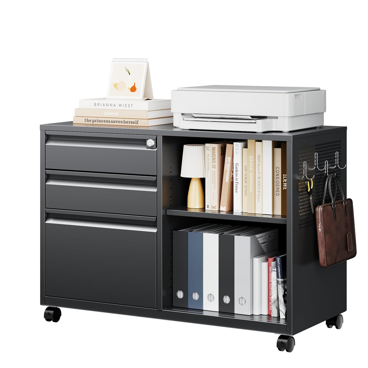 3 Drawer Metal File Cabinet with Lock E8763