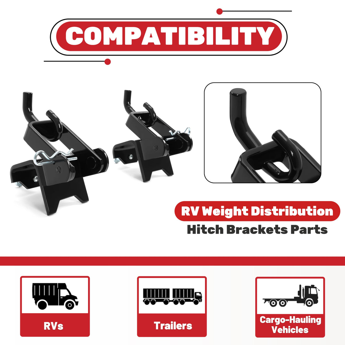 RV Weight Distribution Hitch Brackets E9313