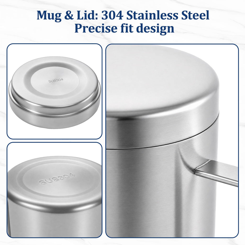 17oz Double Wall Stainless Steel Insulated Camping Mug with Lid X1008