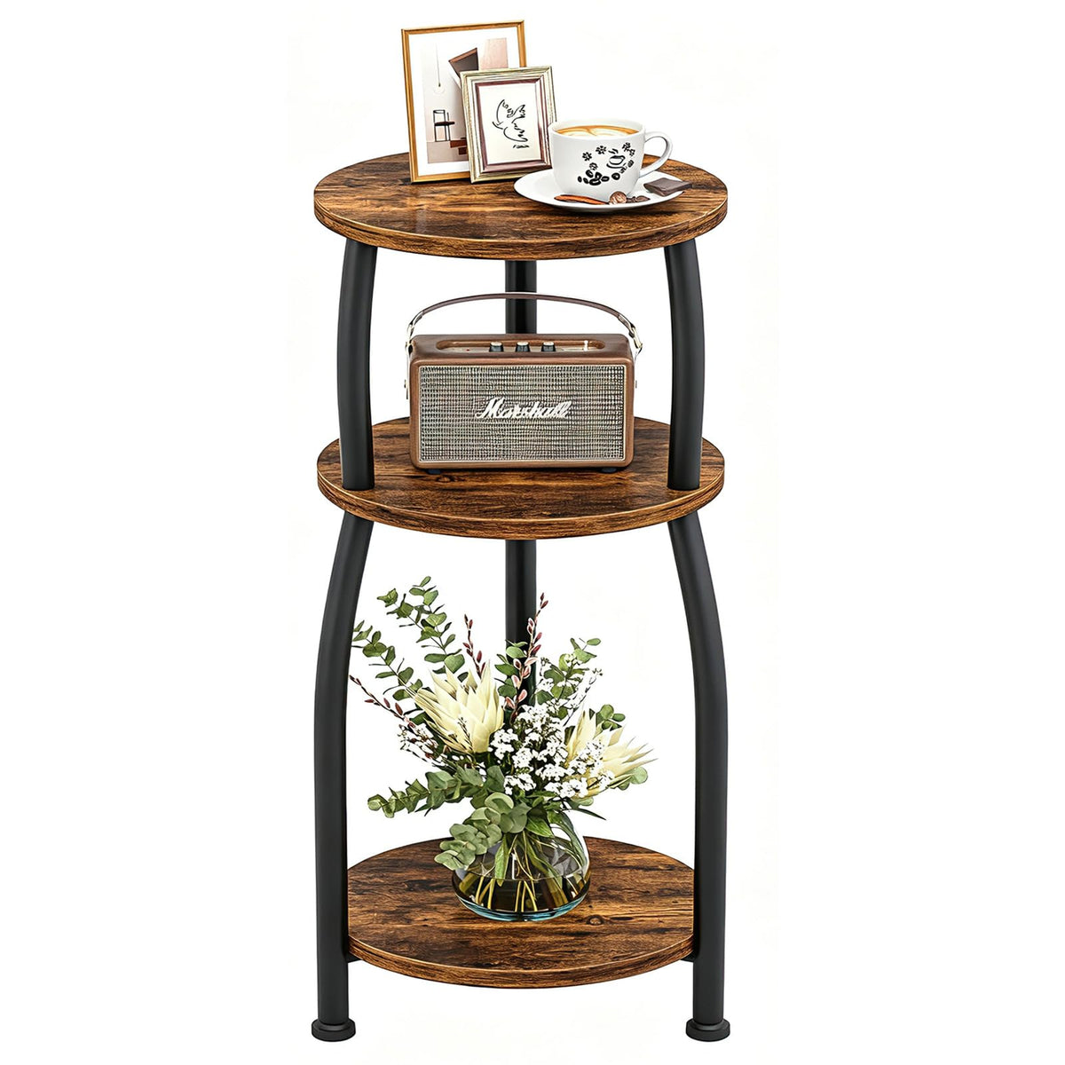 Round 3-Tier Side Table U659