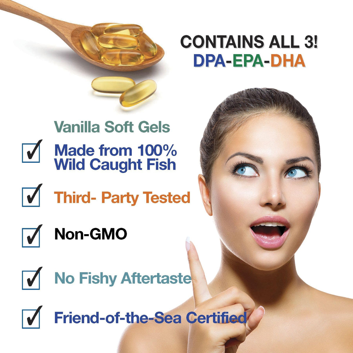 Wild Caught Omega 3 Fish Oil 2,900 MG E96567