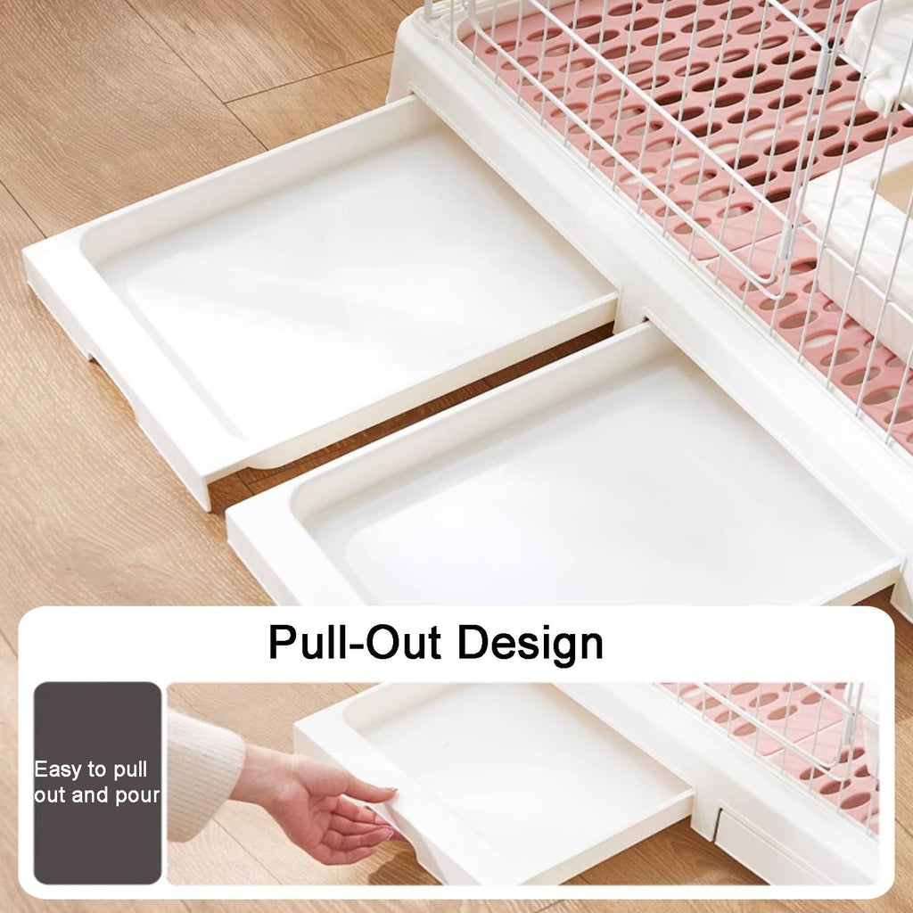 Detachable Metal Wire Cat Enclosure with Litter Box R694907