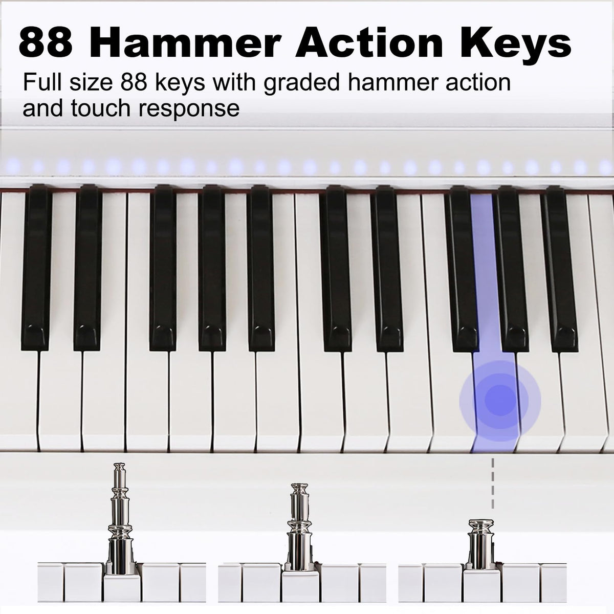 88-Key Weighted Action Digital Piano Keyboard O141185