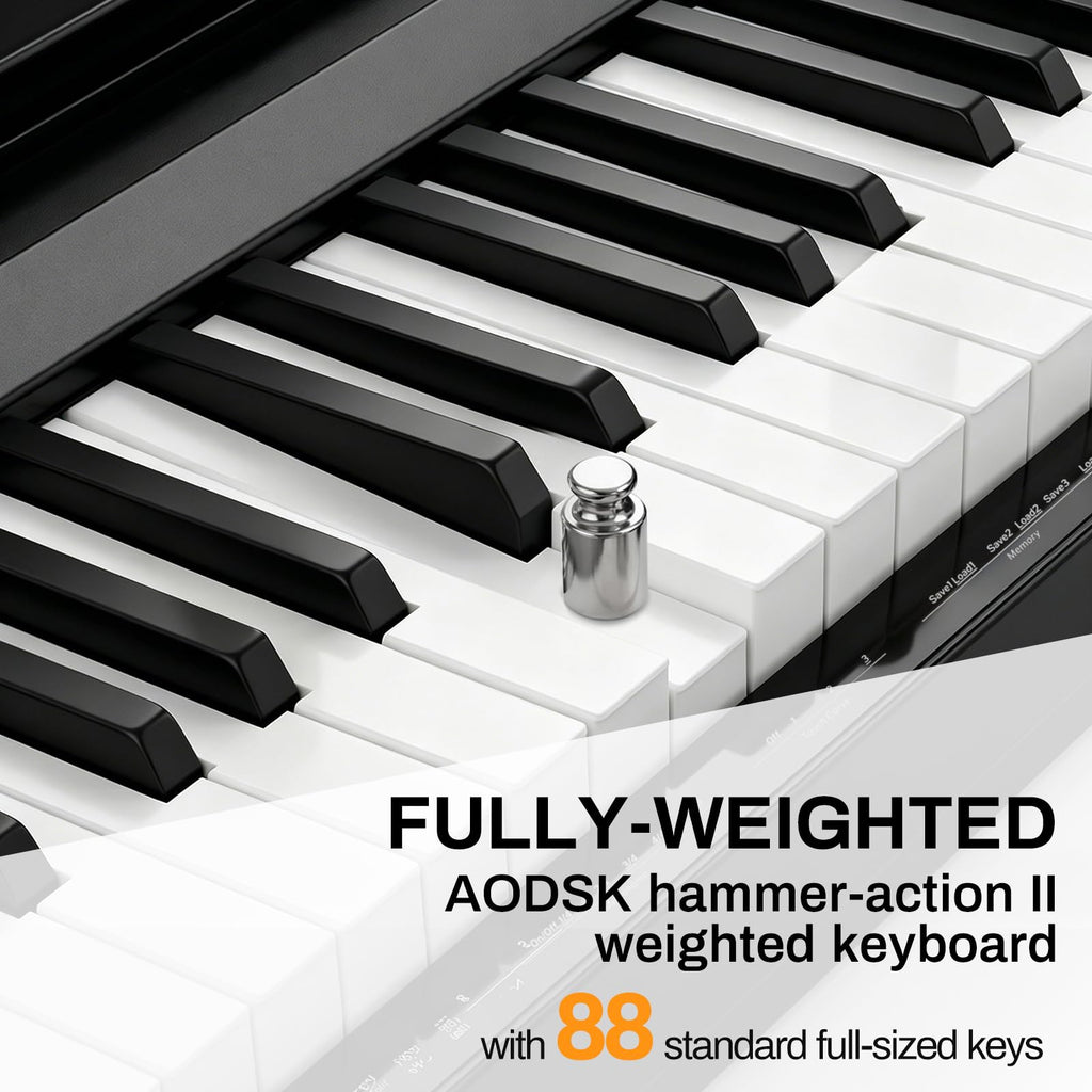 88 Keys Weighted Hammer Action Keyboard N47516