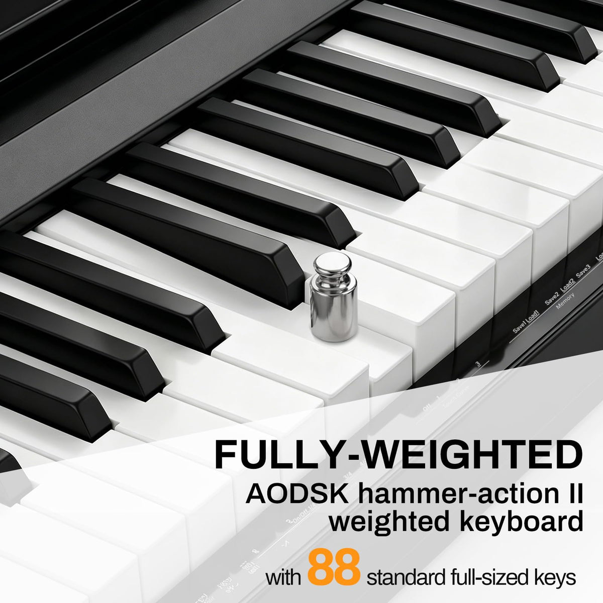 88 Keys Weighted Hammer Action Keyboard N47516