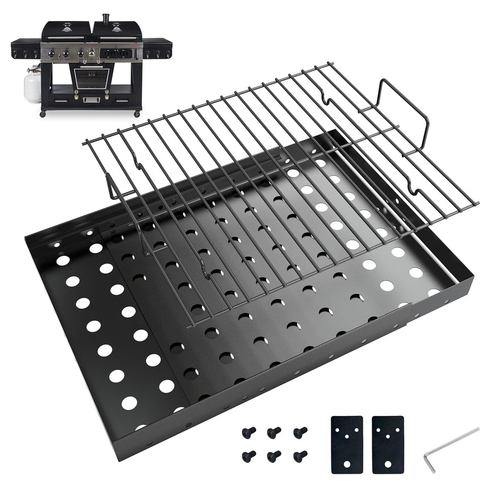 Adjustable Charcoal Grill Basket Ash Pan A850547