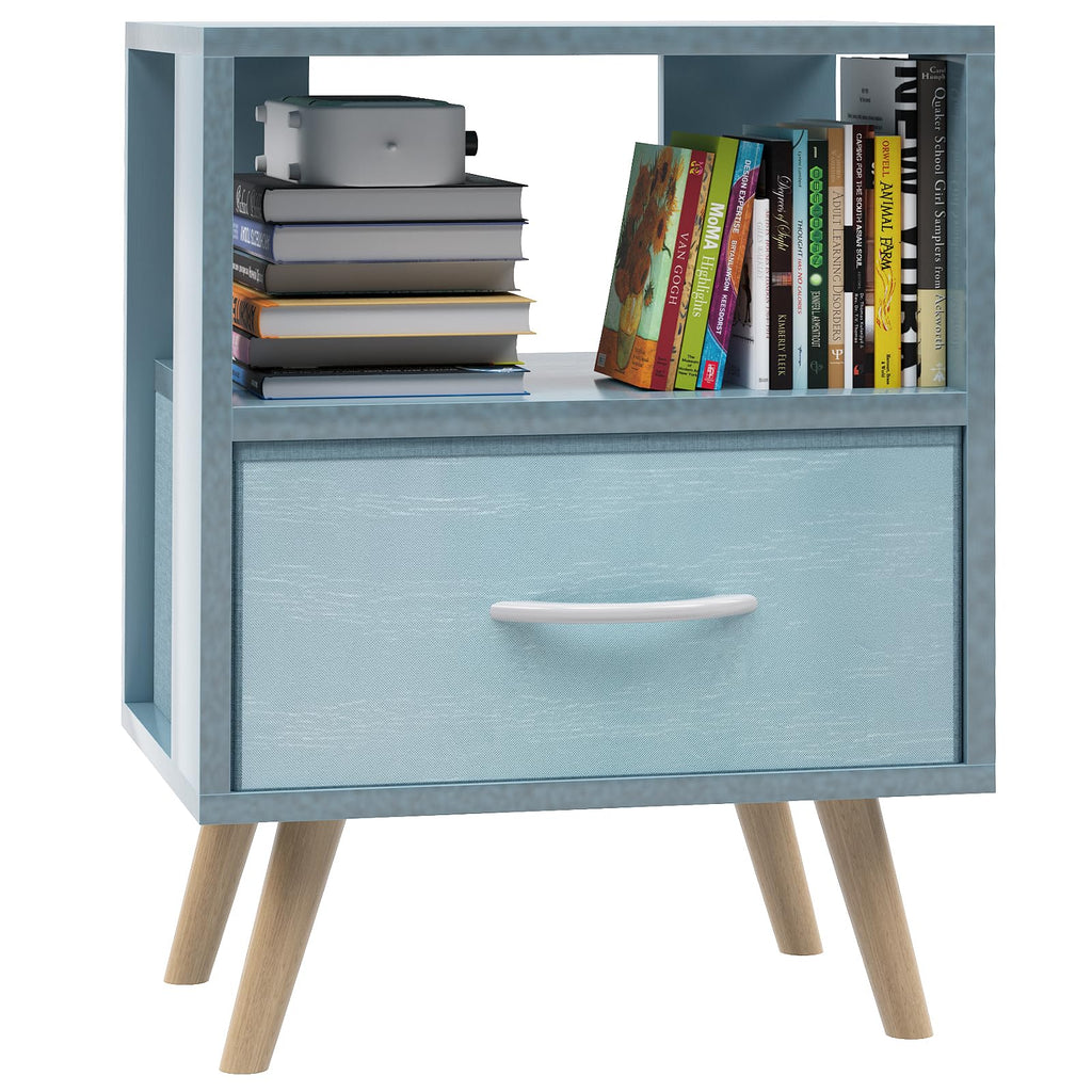 Blue Kids Nightstand with Drawer R22449