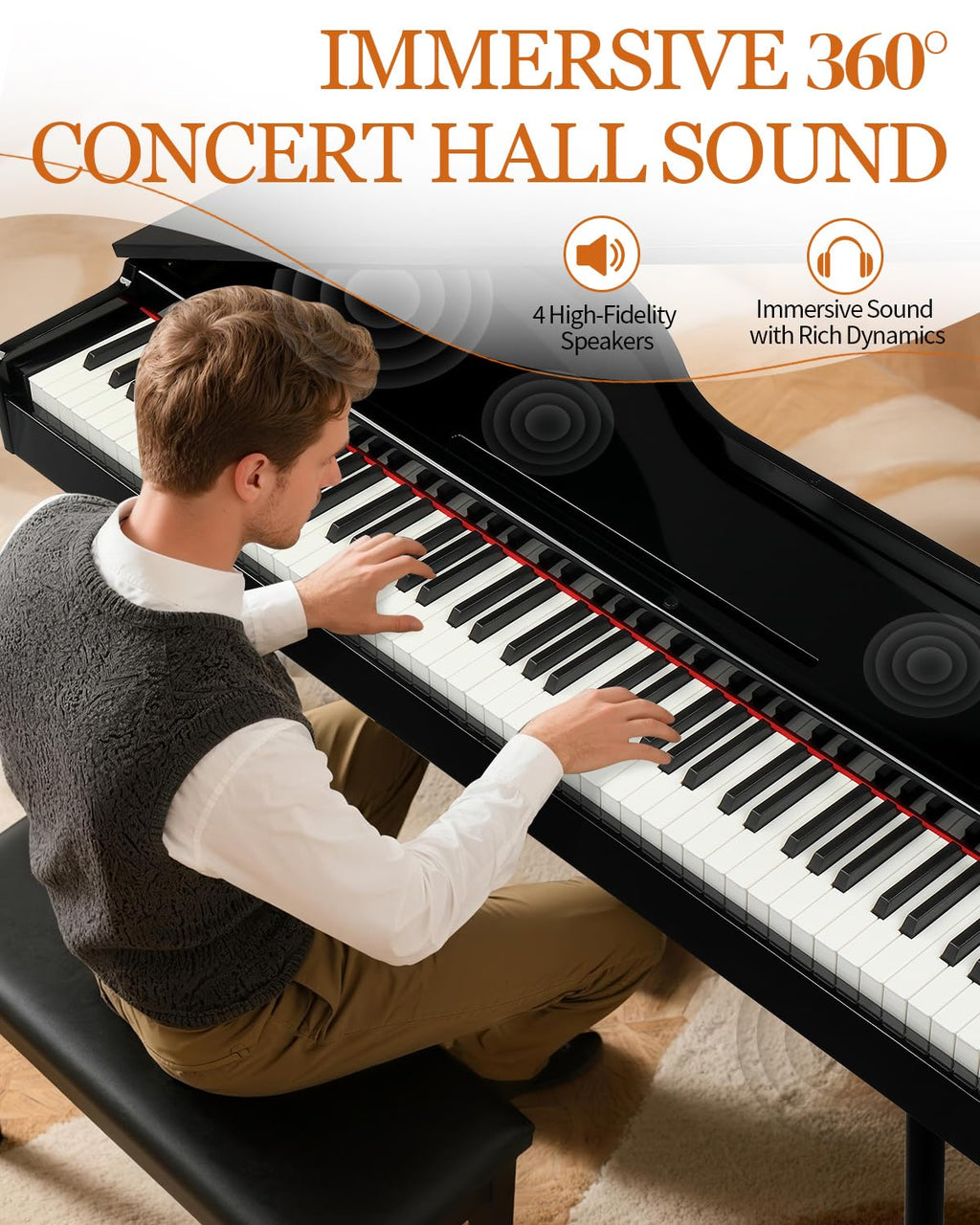 88 Key Weighted Digital Piano S997