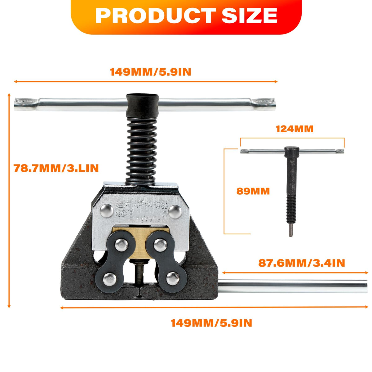 Roller Chain Detacher Tool for 420 428 520 525 530 630 Chain S10577