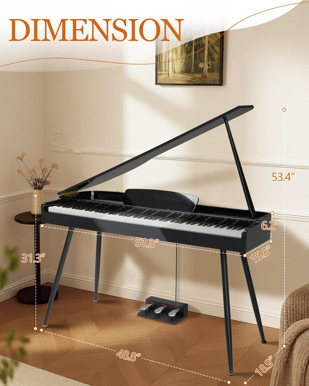 88 Key Weighted Digital Piano S997