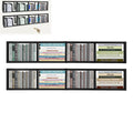 34" Wall Mount Media Storage Rack, CD DVD Organizer Metal Floating Shelf Y19954