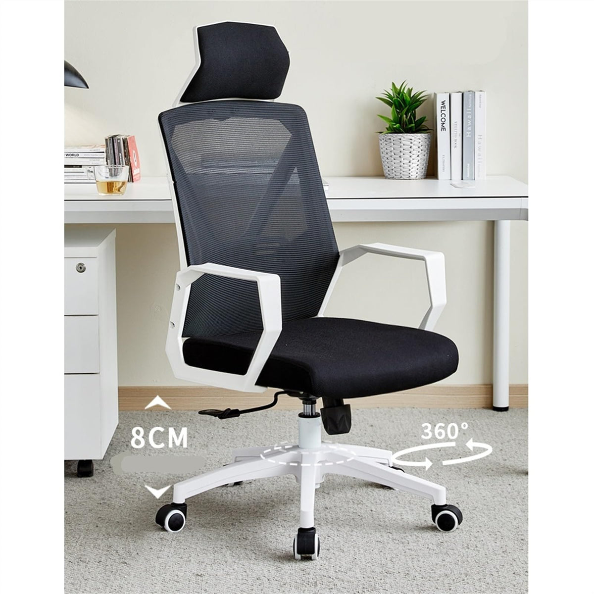 Orange Ergonomic Mesh High Back Office Chair N6154