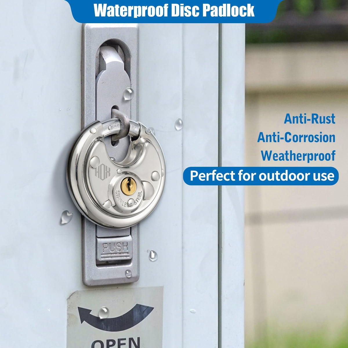 Keyed-Alike Disc Padlock 4-Pack N9663