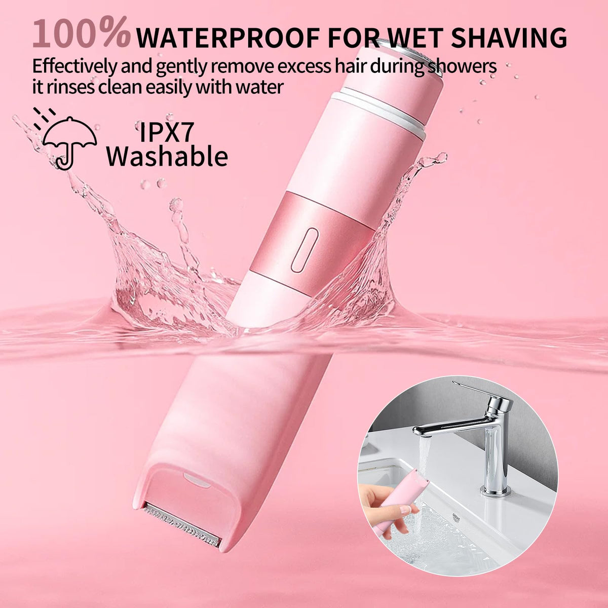 Pink 2 in 1 Bikini Trimmer Y115461
